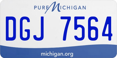 MI license plate DGJ7564