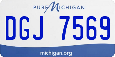 MI license plate DGJ7569