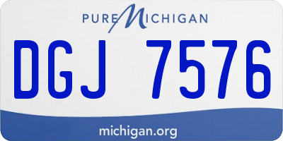 MI license plate DGJ7576
