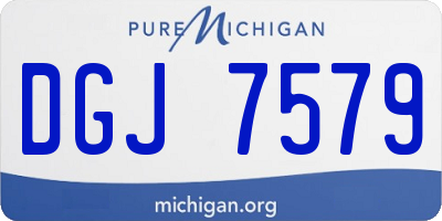 MI license plate DGJ7579