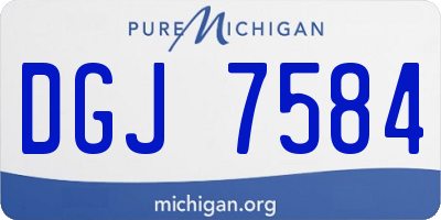 MI license plate DGJ7584