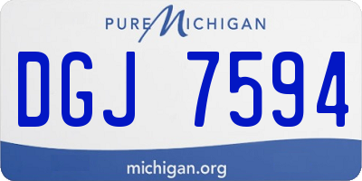 MI license plate DGJ7594