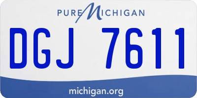 MI license plate DGJ7611