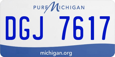 MI license plate DGJ7617