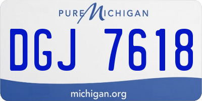 MI license plate DGJ7618