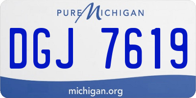 MI license plate DGJ7619