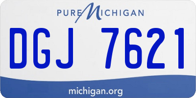 MI license plate DGJ7621