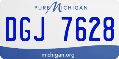 MI license plate DGJ7628