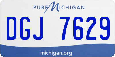 MI license plate DGJ7629