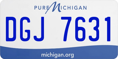 MI license plate DGJ7631