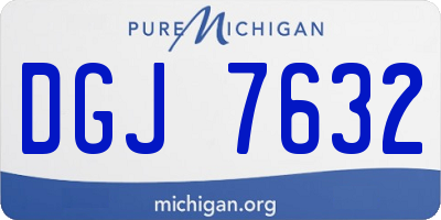 MI license plate DGJ7632