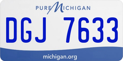 MI license plate DGJ7633