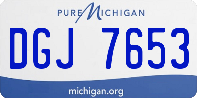 MI license plate DGJ7653