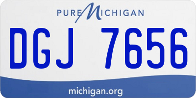 MI license plate DGJ7656