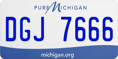 MI license plate DGJ7666