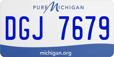 MI license plate DGJ7679