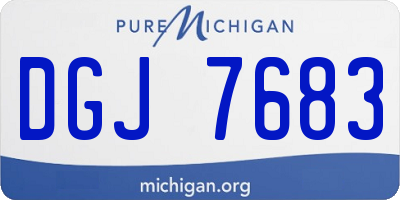 MI license plate DGJ7683