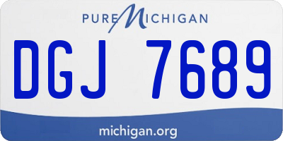 MI license plate DGJ7689