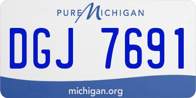 MI license plate DGJ7691