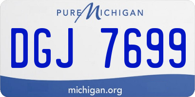 MI license plate DGJ7699