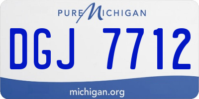 MI license plate DGJ7712