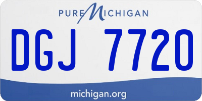 MI license plate DGJ7720
