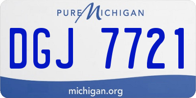 MI license plate DGJ7721