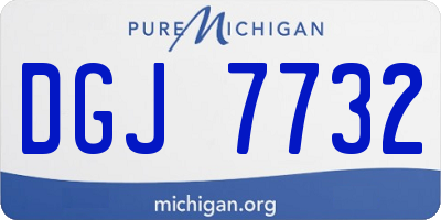 MI license plate DGJ7732