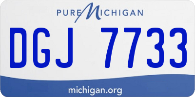 MI license plate DGJ7733