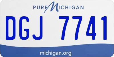 MI license plate DGJ7741