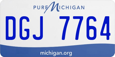 MI license plate DGJ7764