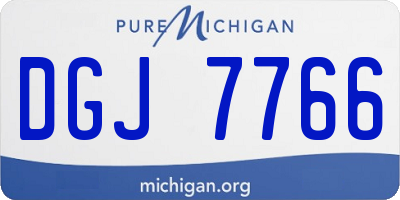 MI license plate DGJ7766
