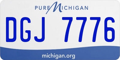 MI license plate DGJ7776