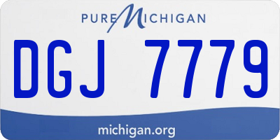MI license plate DGJ7779