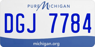 MI license plate DGJ7784
