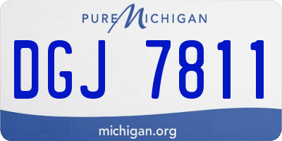 MI license plate DGJ7811