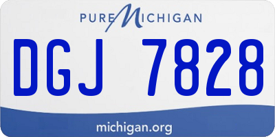 MI license plate DGJ7828