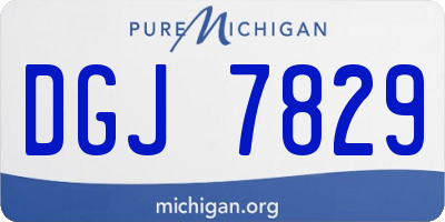 MI license plate DGJ7829