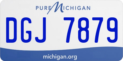 MI license plate DGJ7879