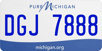 MI license plate DGJ7888