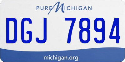 MI license plate DGJ7894