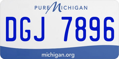 MI license plate DGJ7896