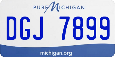 MI license plate DGJ7899