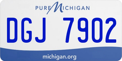 MI license plate DGJ7902
