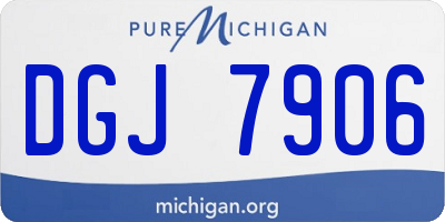 MI license plate DGJ7906
