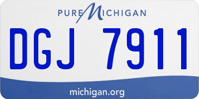 MI license plate DGJ7911