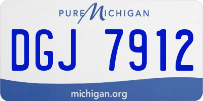 MI license plate DGJ7912