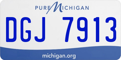 MI license plate DGJ7913