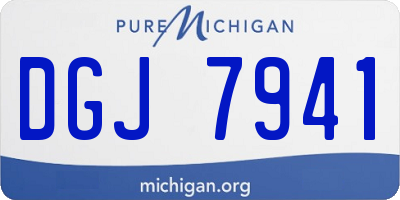 MI license plate DGJ7941