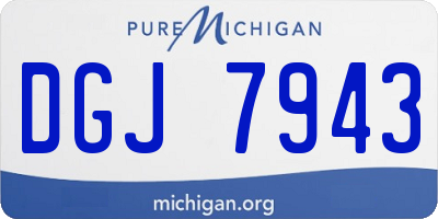 MI license plate DGJ7943